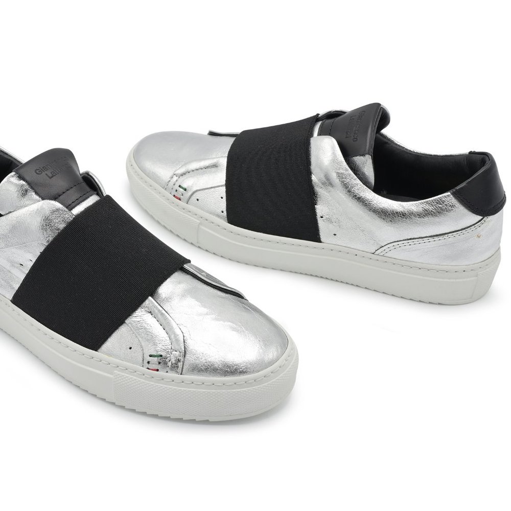 Gianfranco Lattanzi Women Sneaker in Silver Leathe - Picture 4 of 6